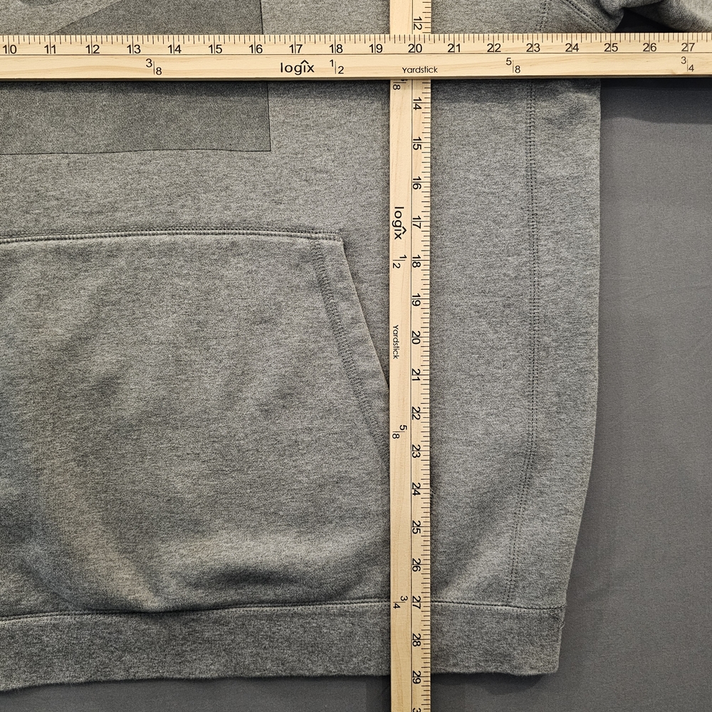 Vintage Nike Air Short Sleeve Hoodie - Heather Grey - Picture 3 of 7